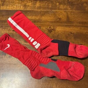Nike Red and Black Performance Athletic Socks look at all photos